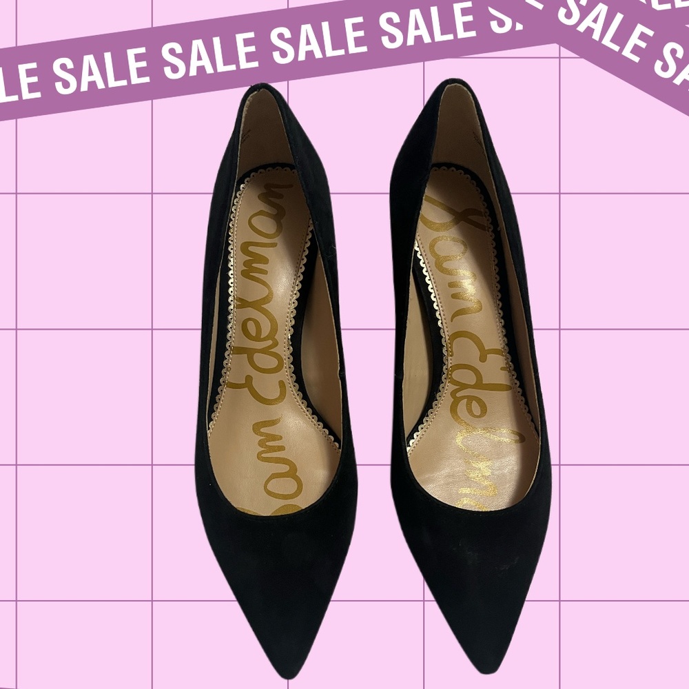 Sam Edelman Black Suede Heels